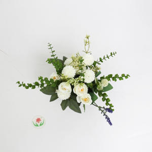 Wholesale Artificial Cemetery <strong>Flowers</strong> Potted Funeral <strong>Flowers</strong> Crossed <strong>Grave</strong> <strong>Flower</strong> Rose and Chrysanthemum - Product Image 2