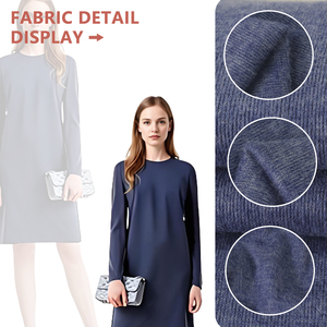 32S Poly Viscose Spandex Wool Like Knit Fabric 175cm Width 240gsm Soft Stretch <b>For</b> <b>Undershirts</b> Fashion Garments - Product Image 4