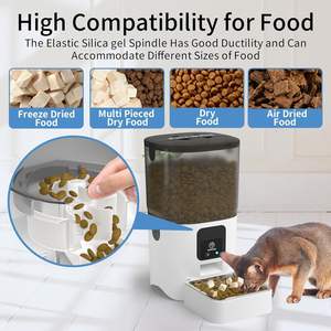 Comederos automáticos inteligentes para gatos SKY-TOUCH, alimentador WiFi para mascotas con control de aplicación para alimentación remota, desmontable para una fácil limpieza para acampar - Product Image 5
