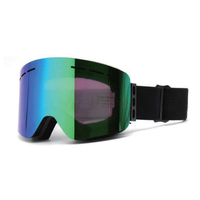 Lunettes de ski pour sports d'hiver, nouveau design, protection UV, verres blancs, rouges, argentés, anti-buée en PC pour snowboard et ski