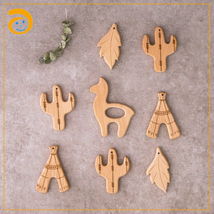 Mordedor de madera de haya Natural personalizado <span class=keywords><strong>para</strong></span> bebé, juguete de dentición al <span class=keywords><strong>por</strong></span> <span class=keywords><strong>mayor</strong></span> - Product Image 3