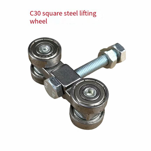 Chủ đề Rod con lăn bánh xe treo gấp tường phân vùng phụ kiện mềm đóng cửa tủ trượt con lăn - Product Image 4