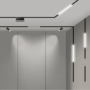 Ezeled thiết kế mới thông minh ánh sáng theo dõi có thể điều chỉnh Gallery cửa hàng căn hộ bề mặt gắn Magnetic LED ánh sáng theo dõi - Product Image 1