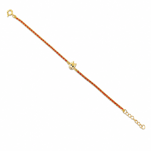 UM Jewelry 925 Silver 18K Gold Plated Enamel Bracelet Making <b>for</b> Unisex/<b>Men</b>/Women Daily Wear Casual Stackable Gift - Product Image 1