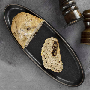 Keramik Black Dish Dinner Steak Porzellan Luxus Teller Sets Geschirr Matte Teller - Product Image 5