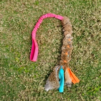 Jouet tressé pour chien avec bungee, doux et stimulant pour chiens sensibles, personnalisable avec impression et marque