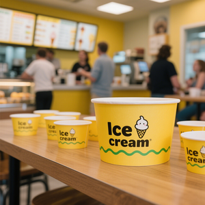 Contenitori Monouso Personalizzati per Gelato, Yogurt Gelato e Dessert da Asporto con Coperchio - Confezioni per Gelateria - Product Image 2