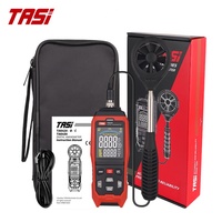 Anemómetro Portátil TASI TA642C, Nuevo, Conexión USB, Medidor de Viento, Temperatura del Aire, Velocidad del Flujo, Equipo de Prueba con Función de Retención de Datos