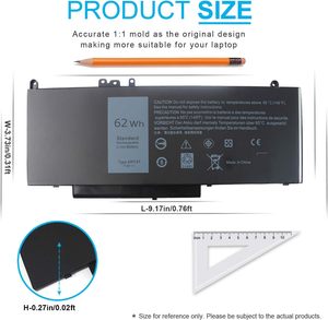Аккумулятор для ноутбуков <span class=keywords><strong>Dell</strong></span> Latitude E5470, E5570, Precision 3510 Series, совместимый с моделями 6MT4T, 7V69Y, TXF9M, 79VRK - Product Image 5