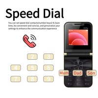 I15 Pro Ponsel Lipat Dual Kartu Non-Smartphone untuk Darurat, Lansia, Ponsel 2G, Pemutar Video, Senter, Radio FM, Telepon Suara