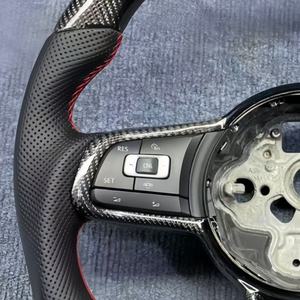 Ajuste para Volkswagen MK7 GOLF GTI GTS POLO SCIROCCO GTD GTE MK6 CC Passat Jetta Golf7.5 Golf6 <span class=keywords><strong>R</strong></span> Volante de fibra de carbono - Product Image 2