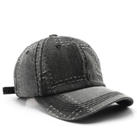 Street-Style Dad Hat Verstellbare Baseballkappe mit Schnalle Unisex Schlichte Distressed Gorras Sporthüte
