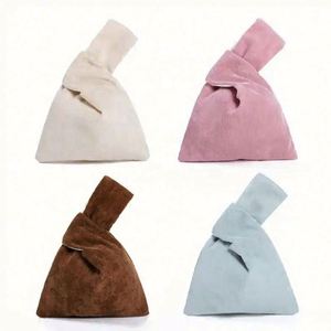 Bolsa de Mano Japonesa Personalizada, Reutilizable, Portátil, de Tela de Algodón y Pana, con Cordón y Nudo, Venta al Por Mayor - Product Image 1