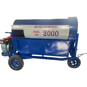 Machine de batteuse de riz de paddy de productivité de prix d'usine 2000 kg/h composant de noyau de moteur du Vietnam - Product Image 3