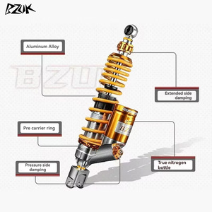 BZUK JP102 Amortisseur arrière réglable pour Honda Forza PCX160 Nouvelles motos 380/410/420/435MM Amortisseur Espacement des trous - Product Image 4
