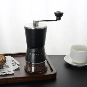 नई आगमन शीर्ष विक्रेता वाणिज्यिक मैनुअल हाथ Expresso कॉफी बीन की चक्की के साथ सिरेमिक गड़गड़ाहट