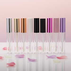 10 Ml Kosong <span class=keywords><strong>Lip</strong></span> <span class=keywords><strong>Gloss</strong></span> Hitam Perak Emas, Wadah Tabung 10 Ml Matte dengan Tongkat <span class=keywords><strong>Lipgloss</strong></span> dengan Kotak Aplikator Sikat - Product Image 1