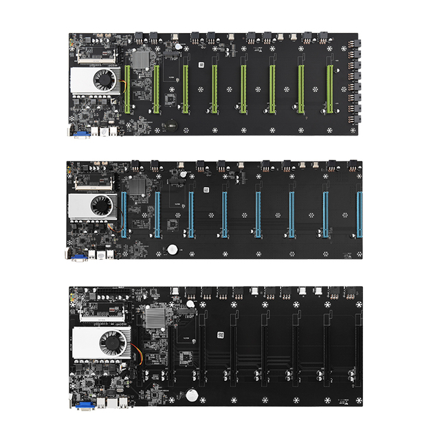 BTC-T37/BTC-S37/BTC-D37 Motherboard Computer Mother Board 8 GPU PCIE 16X DDR3 Support 1066/1333/1600mhz