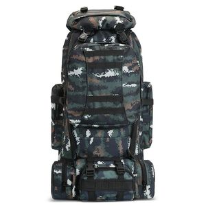 Mochila Táctica Deportiva Personalizada para Exteriores, Diseño de Camuflaje Impermeable, Bolsa de Montañismo Desmontable de Poliéster - Product Image 1