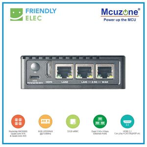 NanoPi R6S RK3588S Cortex-A76, 8GB DDR4 64GB EMMC 2.5G Ethernet, Ubuntu Debian, FriendlyWrt, Audroid GPU VPU - Product Image 2