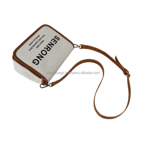 Sacs à bandoulière en toile style coréen pour femmes, sac de messager couleur unie, petite sacoche pour livre, - Product Image 2