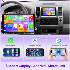 วิทยุติดรถยนต์ระบบสัมผัสสำหรับ Nissan Navara ปี 2005-2016 รองรับ Wireless Carplay และ Android Auto แบบพกพา ขายส่ง - Product Image 2