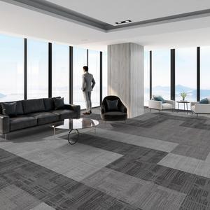 Tapis de bureau moderne carré lavable sur mesure 50x50cm avec support en polypropylène PVC et résistant aux taches - Product Image 4