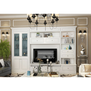 Meubles de salon de style australien de luxe en PVC, vente chaude Keja, armoires <span class=keywords><strong>TV</strong></span> blanches, armoire <span class=keywords><strong>TV</strong></span> en bois moderne - Product Image 5