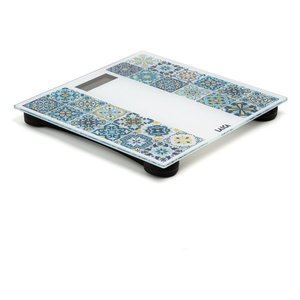 Báscula Digital de Baño Laica 180 Kg, de Vidrio, Recargable, con Diseño Blanco y Azul - Product Image 3