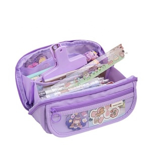2024 <strong>Sanrios</strong> Prism Ten Layer Flip Large Capacity <strong>Pencil</strong> <strong>Case</strong> Storage Bag High Color Value Stationery Box - Product Image 5