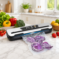 Mini scelleuse alimentaire sous vide électrique portable en acier inoxydable semi-automatique avec écran numérique
