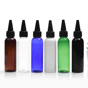 30Ml 50Ml 100Ml Pet Plastic Twist Cap Lege Haarverf Inkt Dispenser Pigment Fles Wees Mond Snavel cap Squeeze Fles