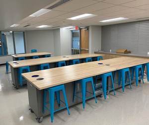 Table de travail en bois d'érable SLB - Plan de travail robuste en érable <span class=keywords><strong>massif</strong></span> pour atelier, garage et studio - Product Image 4