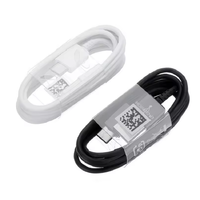 Kabel USB ke Type-C 5A/2A Pengisian Cepat dengan Pelindung Foil dan Jaket PVC untuk S8/S9/S10/Note8 1M