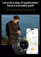 Montre connectée GPS de sport pour homme 2026 Y101, écran AMOLED 1,43 pouces, lampe de poche, fréquence cardiaque, étanche 30M, Relojes Smart Watch