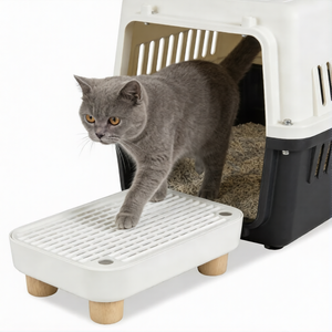 Pédale de <span class=keywords><strong>bac</strong></span> <span class=keywords><strong>à</strong></span> litière <span class=keywords><strong>pour</strong></span> chat en silicone antidérapant, double couche, nid d'abeille, lavable, <span class=keywords><strong>pour</strong></span> attraper le <span class=keywords><strong>sable</strong></span>, vente en gros - Product Image 6