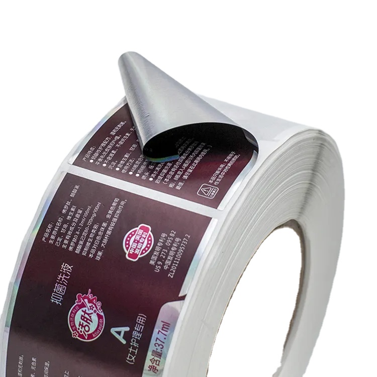 Customizable Medical Supplement Bottle Labels Glossy Waterproof BOPP Vinyl Stickers Shiny Pantone Gold Finish Adhesive Roll