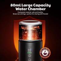 Machine à expresso portable 20 bars, pour voyage et maison, automatique, compatible NS DG K-cup, batterie détachable 7500 mAh, conforme aux normes européennes CE