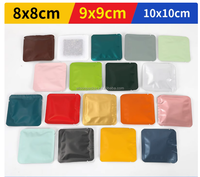 Sacs en mylar personnalisés à trois joints latéraux Sachet de feuille d'aluminium Sachet de thé vide Pochettes plates pour emballage alimentaire de thé