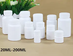 Empty 20ml 30ml Medicine Pill Plastic Bottle With Screw Cap