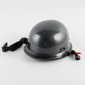 Casco Negro YHMOTO con Textura de Fibra de Carbono para Scooter, Cruiser, Chopper, Universal, ABS - Product Image 3
