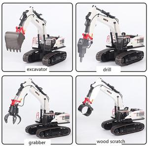 Huina 1594 1/14 22 kanallar çocuklar için Metal kamyon radyo kontrol Rc ekskavatör oyuncak - Product Image 5