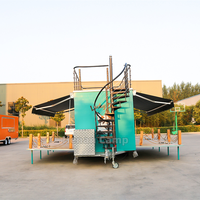 Camion de restauration CAMP, caravane à kebab, remorque alimentaire, bar mobile, chariot alimentaire extérieur en acier inoxydable