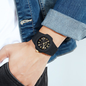 <span class=keywords><strong>SKMEI</strong></span> — montre-bracelet en Silicone pour hommes, <span class=keywords><strong>1717</strong></span>, montre-bracelet à Quartz, mouvement japonais, tendance - Product Image 6