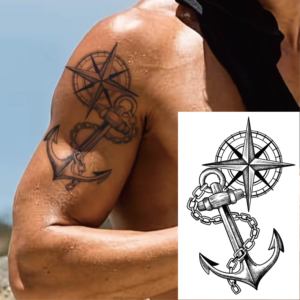 Tatuaje Temporal Semipermanente <span class=keywords><strong>para</strong></span> Rostro y Cuerpo/Brazo <span class=keywords><strong>de</strong></span> <span class=keywords><strong>Hombre</strong></span>, Diseño Realista, Material <span class=keywords><strong>de</strong></span> Papel Impermeable y No Reflectante - Product Image 1