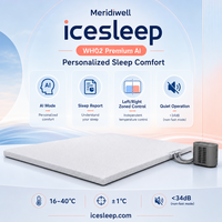Ensemble de literie d'hôtel de luxe pour 4 personnes avec matelas intelligent AI à apprentissage en 2 semaines, Bluetooth, rafraîchissant, 600TC, comprenant un ensemble de draps et un ensemble de couette Queen