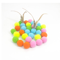 Jouets pour chats : Bâton interactif pour chat, anti-ennui, silencieux, avec balle en peluche rebondissante et pistolet lance-balle
