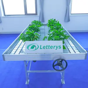 Greenhouse Nursery Seedbed Ebb And Flow Tray Hydroponic Trays Rolling Bench Grow Tray Table