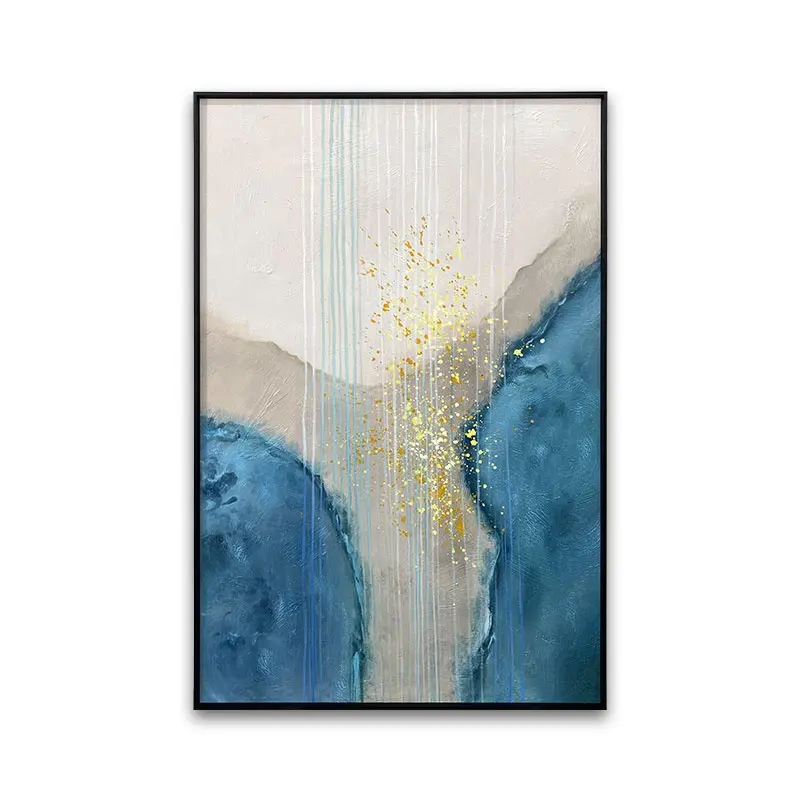 RT-pintura abstracta moderna de diseño creativo para decoración de hotel, pintura al óleo con textura pintada a mano de alta gama