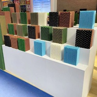 Nouveau panneau de refroidissement en nid d'abeille en papier kraft pour poulailler, système de refroidissement évaporatif efficace pour élevages avicoles, usine de Qingzhou